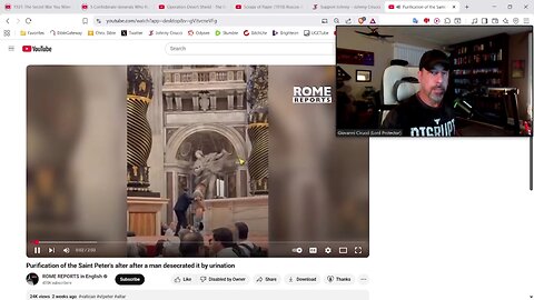 “ROME REPORTS!” “MAN PISSING ON ‘ST. PETER’S ALTAR’!!!”
