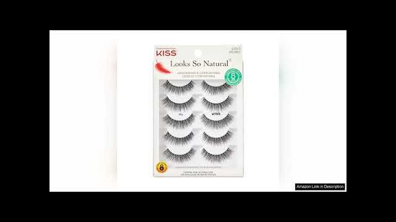 KISS Looks So Natural, False Eyelashes, Shy', 12 mm, Includes 5 Pairs Review