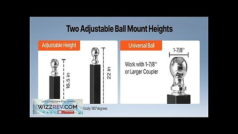 600lbs Trailer Dolly 16.5 and 22 inAdjustable Height 1-7/8 in Ball Solid Review