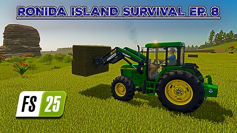 Survival on Ronida Island #8 | Loading Bales. Buying REDROCK Trailer. Plowing | Farming Simulator 25