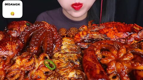 Wokwok Spicy FLEX Seafood BoilOctopus, Oyster, Kielbasa, Crab Recipe Cooking & Eating Mukbang