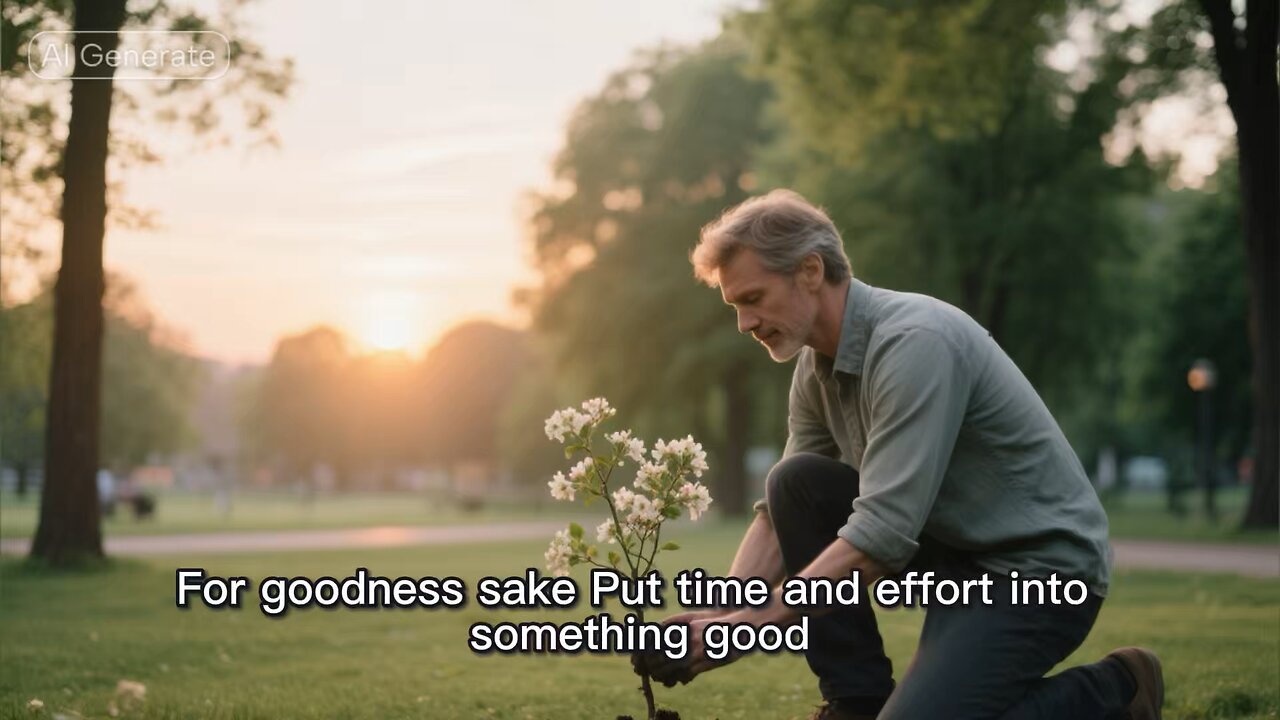 For the sake of goodness