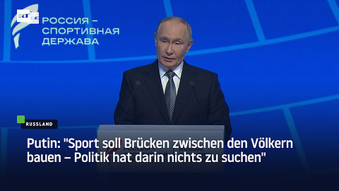 "Sport soll Brücken zwischen den Völkern bauen – Politik hat darin nichts zu suchen"