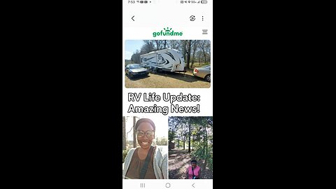 At my RV come along with me great news to share