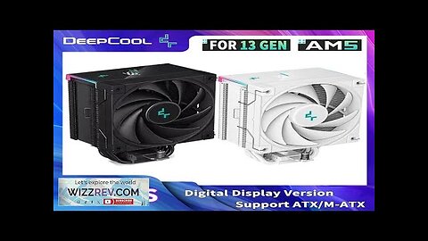 DeepCool AK500S Digital Display CPU Cooler 5 Heat pipes TDP 240W Cooling Review