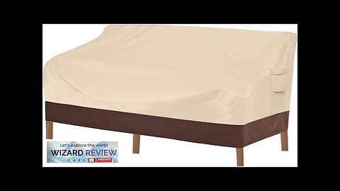 Vailge Heavy Duty Patio Sofa Cover 100% Waterproof 3-Seater Outdoor Sofa CoverLawn Review