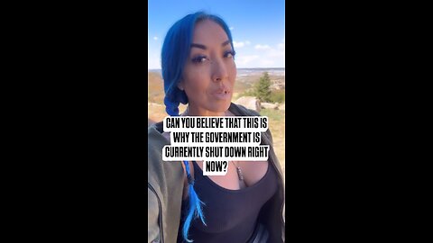 Can you believe this is why the government is shut down right now?