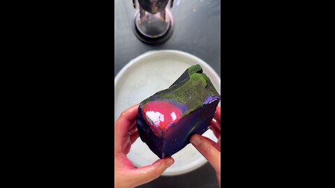 purple chalk asmr crush