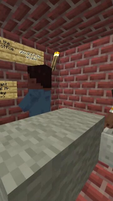 Assistant Principal confronts Tyrone Turner about cheating on his science test (Minecraft Movie)