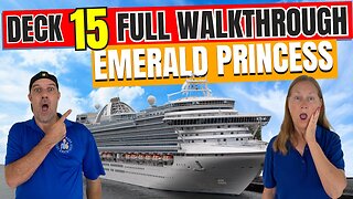 Emerald Princess Public Deck 15 Complete Tour | Tall Man's Cruise Adventures