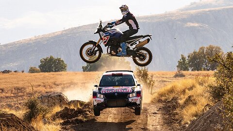 BMW F900 GS vs Rally Car: Extreme Canyon Road in 🇹🇷