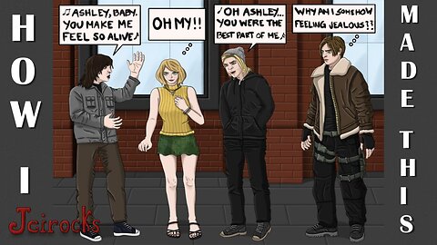 Making Crossover Art - Ashley Graham (RE4) and Leon Kennedy Meet Craig Mabbitt and Matt Cutshall
