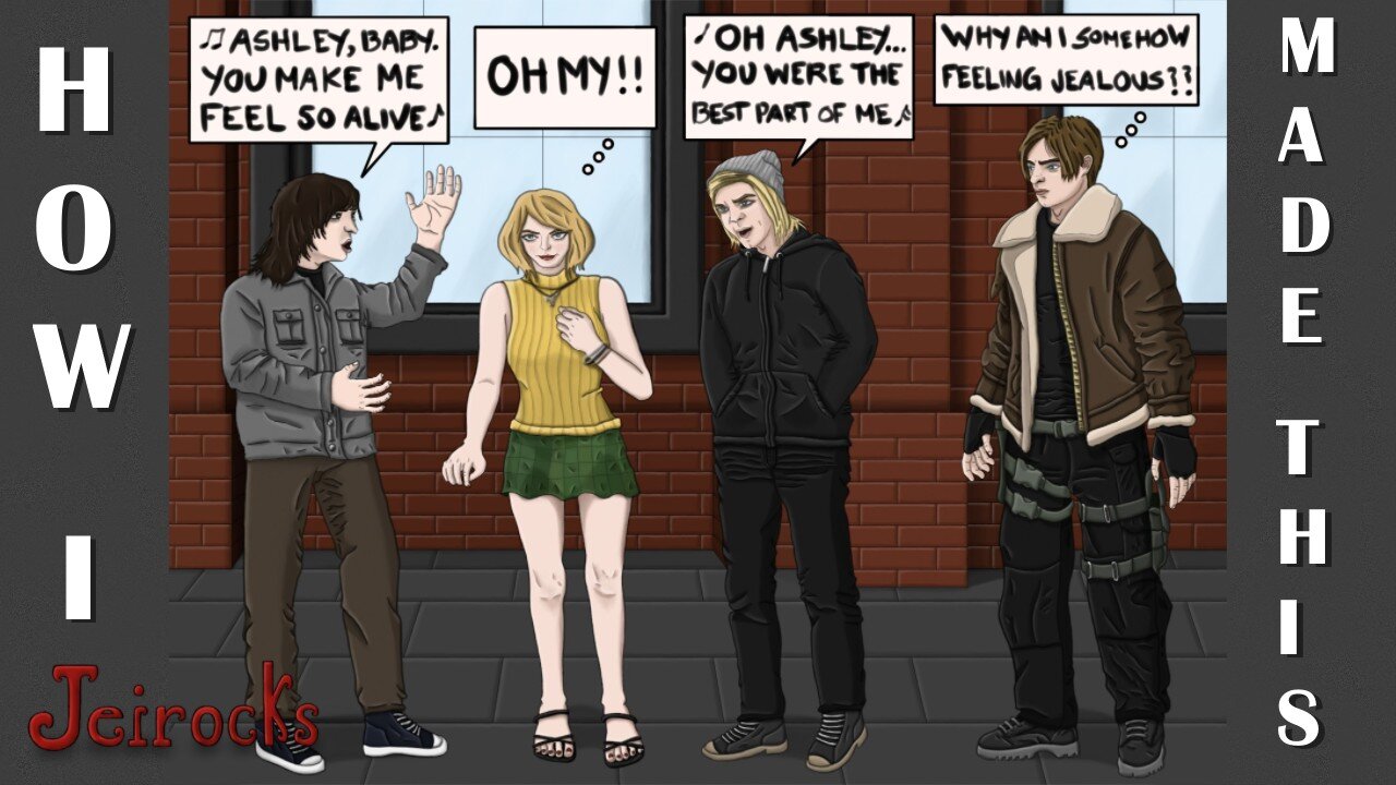 Making Crossover Art - Ashley Graham (RE4) and Leon Kennedy Meet Craig Mabbitt and Matt Cutshall