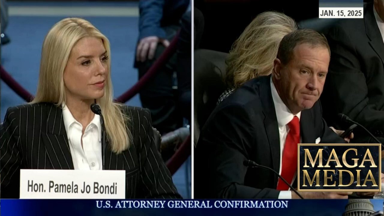 Sen Eric Schmitt at Pam Bondi AG confirmation hearing * Jan. 15, 2025