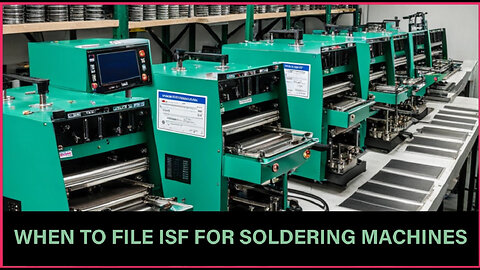 Mastering ISF: Your Essential Guide to Hassle-Free Soldering Machine Imports!