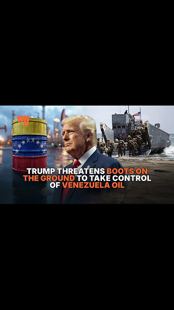 TRUMP THREATENS BOOTS ON THE GROUND TO TAKE CONTROL OF VENEZUELA OIL