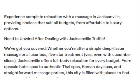 A Massage in Jacksonville for Every Budget