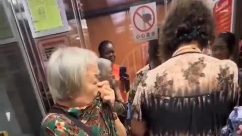 Chinese grandmothers don't like tourists.