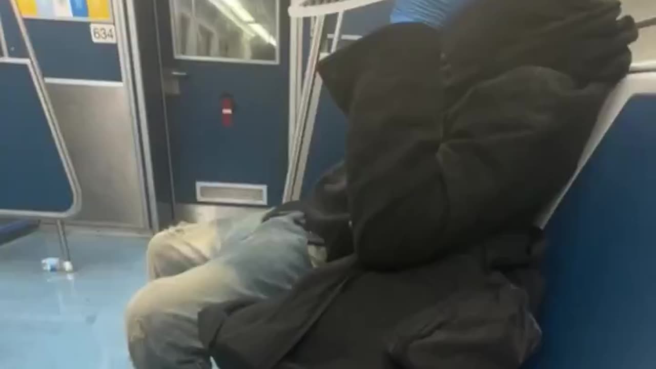 Armed black on train