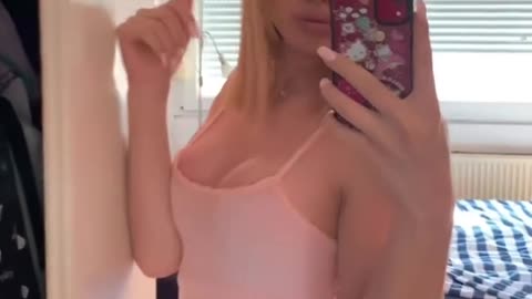 loveable and perfect tgirl in this mirror