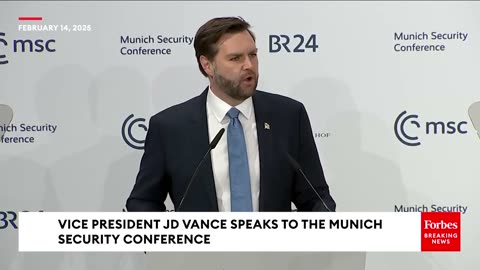 FULL REMARKS- JD Vance Reveals Top Security ConcernsIncluding 'Threat From Within'At Munich Event