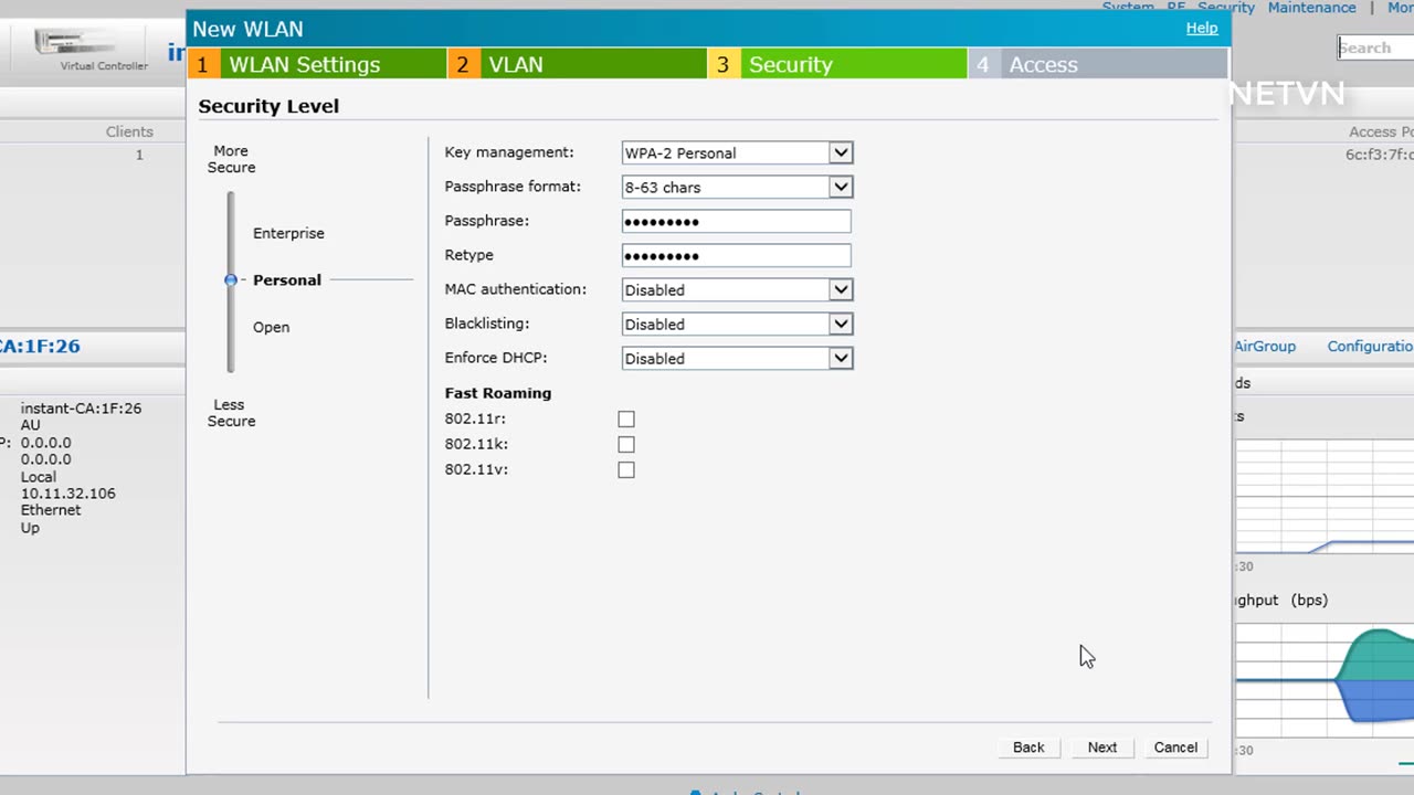 Add ARUBA to network as an Access point NETVN