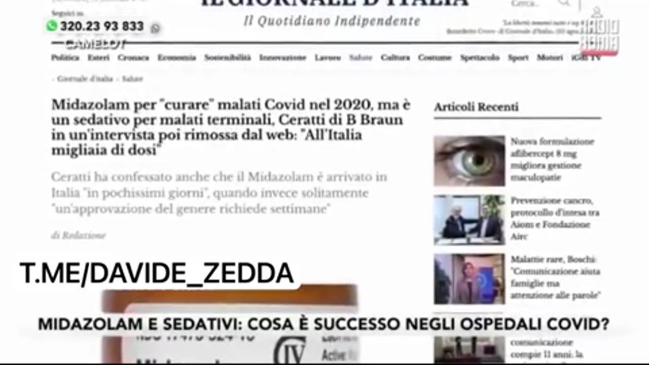 Midazolam, il farmaco della morte.