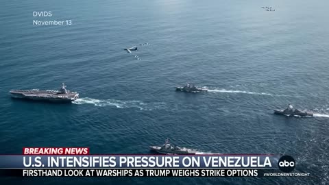 U.S. intensifies pressure on Venezuela as Trump weighs strikes on land