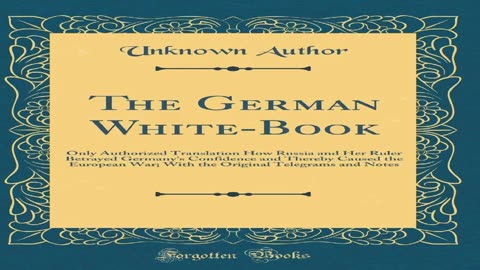 The German White Book (1914) [FULL AUDIOBOOK]