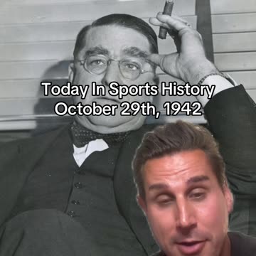 THE HISTORIC SPORTS MOMENT OF OCTOBER 29th, 1942