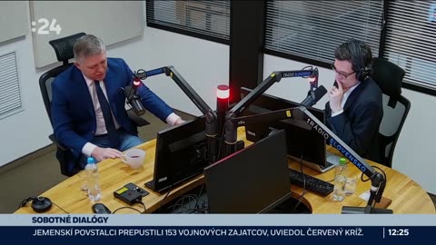 Premiér Fico v dobrej nálade v Sobotných dialógoch