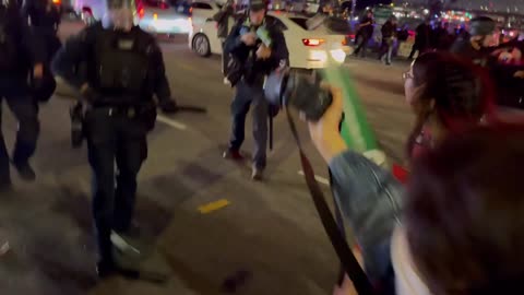 Protestors and LAPD Clash as Tensions Rise in Downtown LA