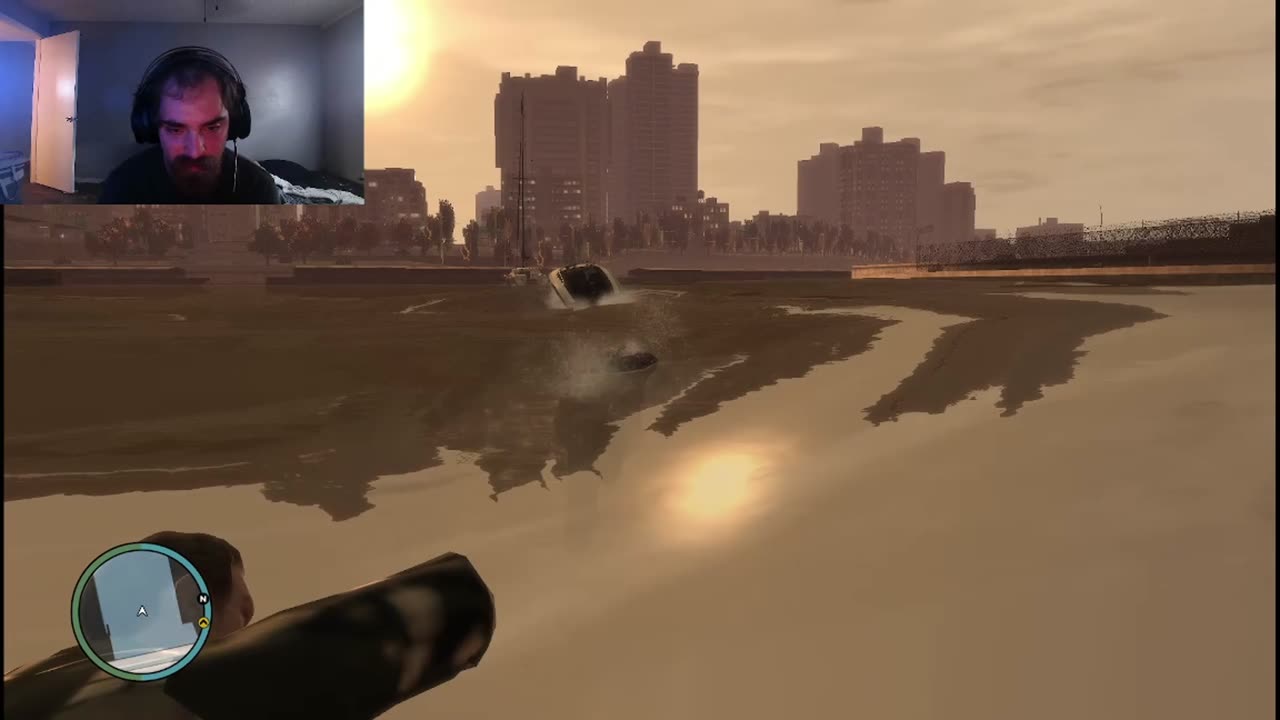 GTA IV PC Gameplay Drinking with Roman