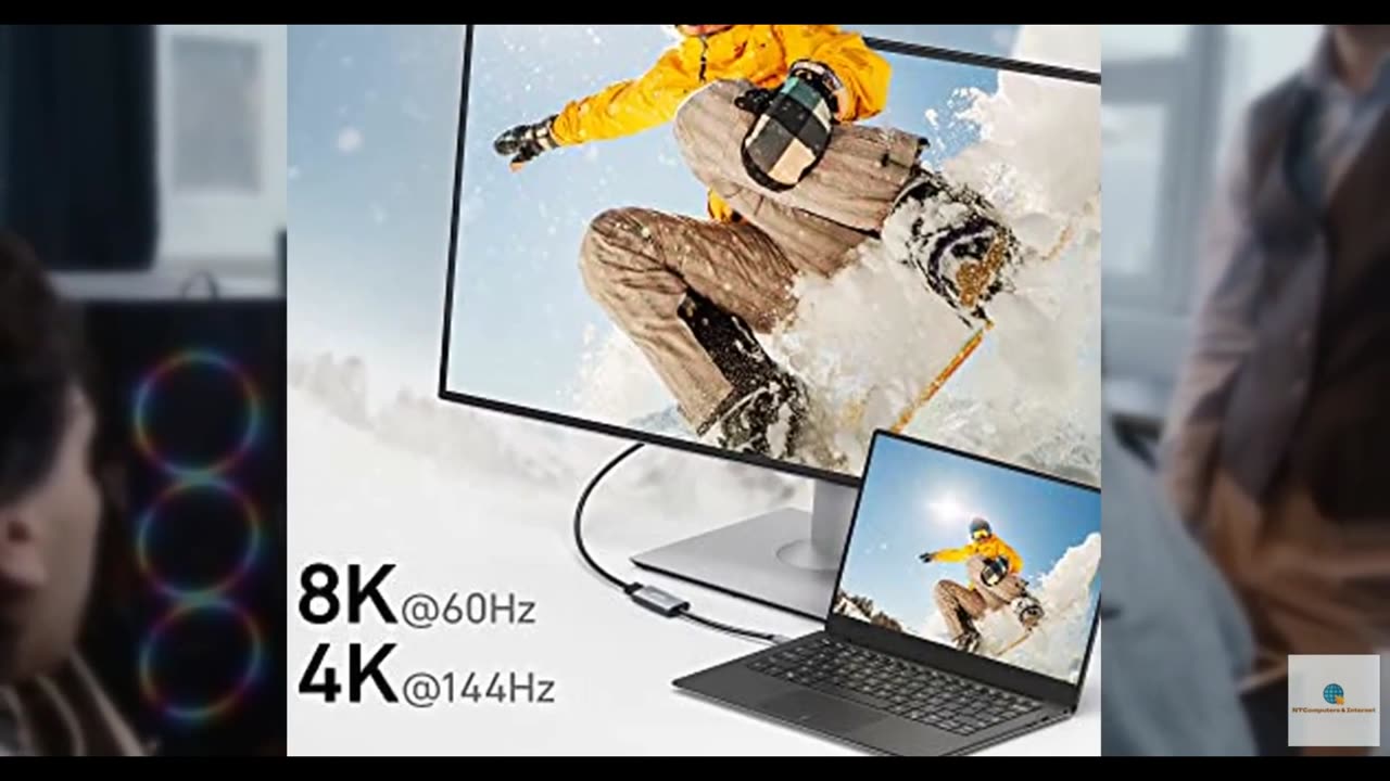 Anker USB C to DisplayPort Adapter (8K@60Hz or 4K@144Hz), USB C to DP 1.4 (8K Di