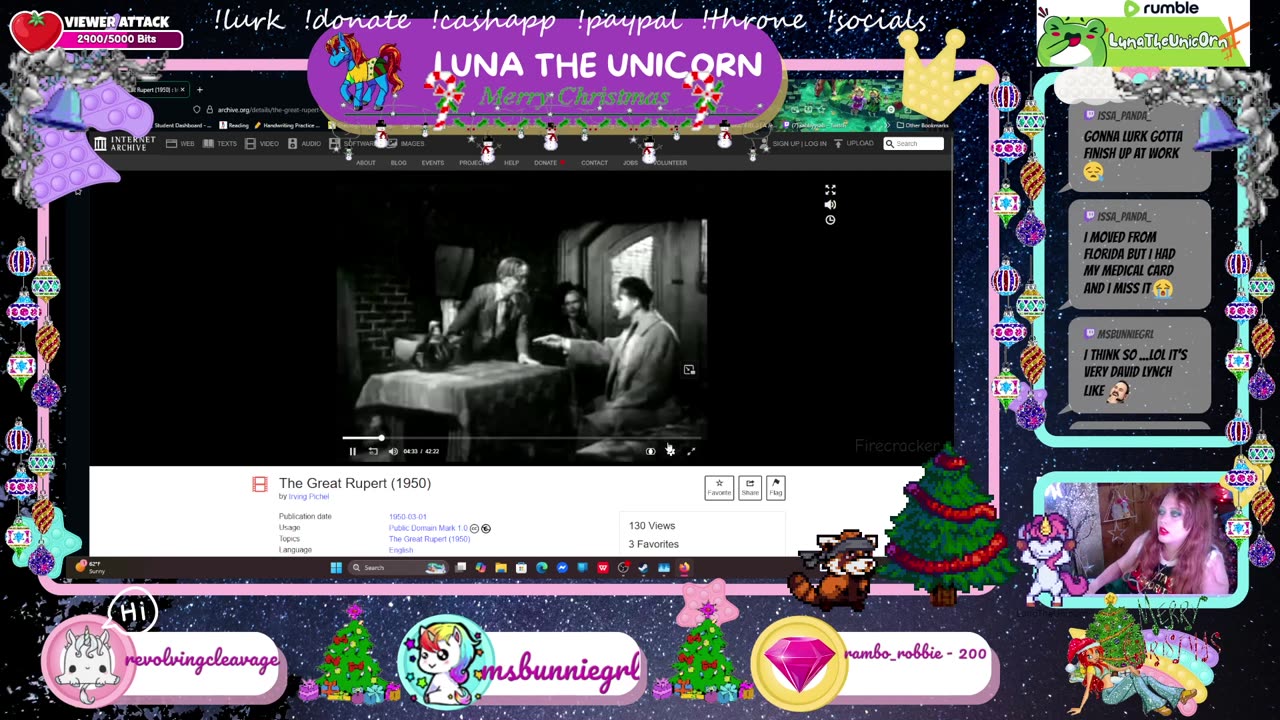 Merry Christmas!! Join me for some games, retro Christmas classics, and karaoke!