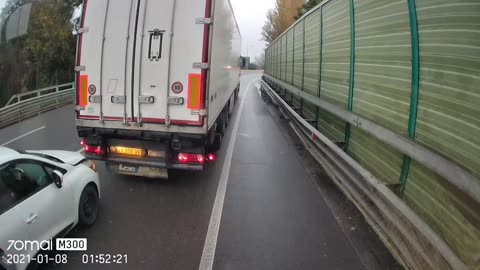 Car Following Too Close Gets Front End Damage