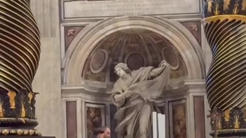 VATICAN CITY—CONFIRMED that a man desecrated the Papal Altar of St Peter’s Basilica
			