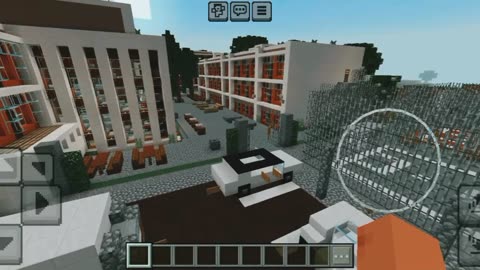 Modern school in Minecraft Game
