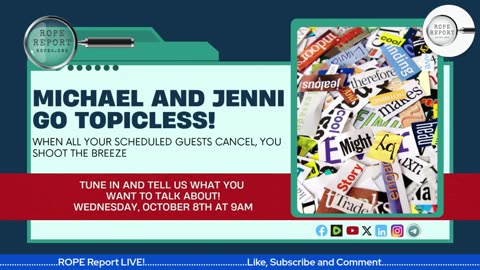 Jenni and Michael Go TOPicLESS! So TUNE IN!