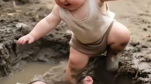 Crying Baby Gets The Cutest Help