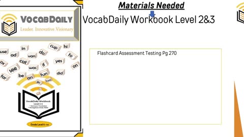 VocabDaily: Learn Vocabulary Fast with Audio Flashcards! Workbook Level 2&3 pg 270 #VocabDaily