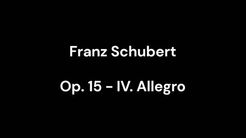 Op. 15 - IV. Allegro