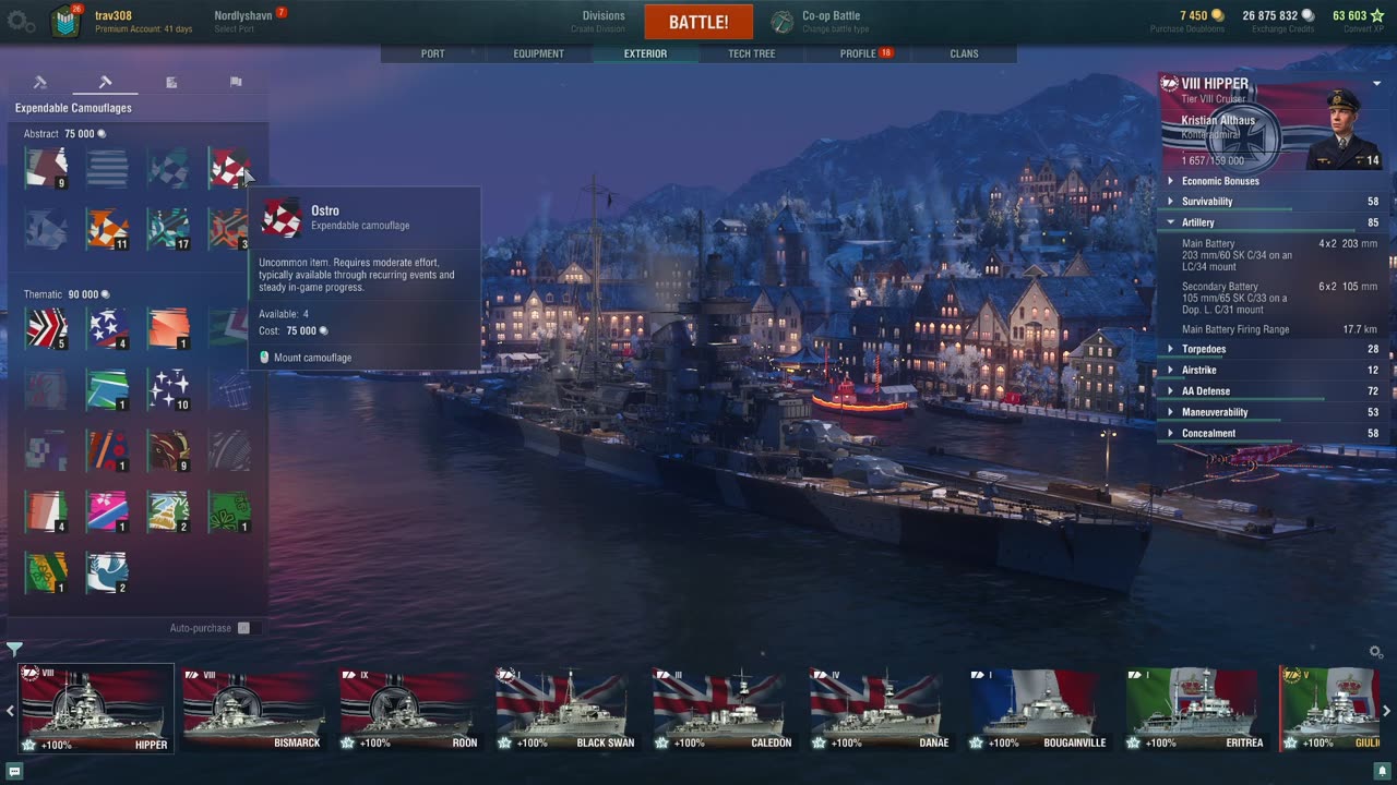 Historical Cruise / WOWS Gameplay