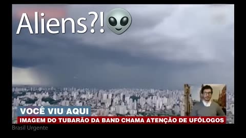 BRAKING NEWS A UFO CATCH ON LIVE NEWS TV IN BRAZIL.
