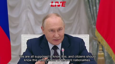 🇷🇺 🏹 🎬 Vladimir Putin: We need to fight against disinformation because it can change the fate