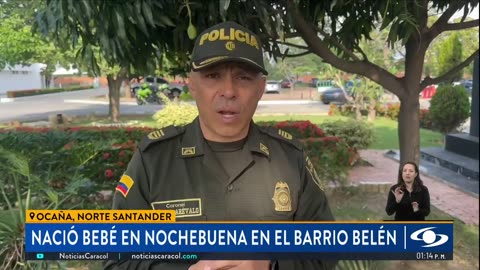 Bebé prematura nació en plena nochebuena en el barrio Belén, en Ocaña: patrullera atendió el parto