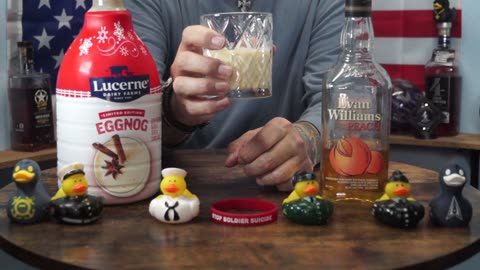 Roland Gauvin - Evan Williams Peach Whiskey & Lucerne Eggnog