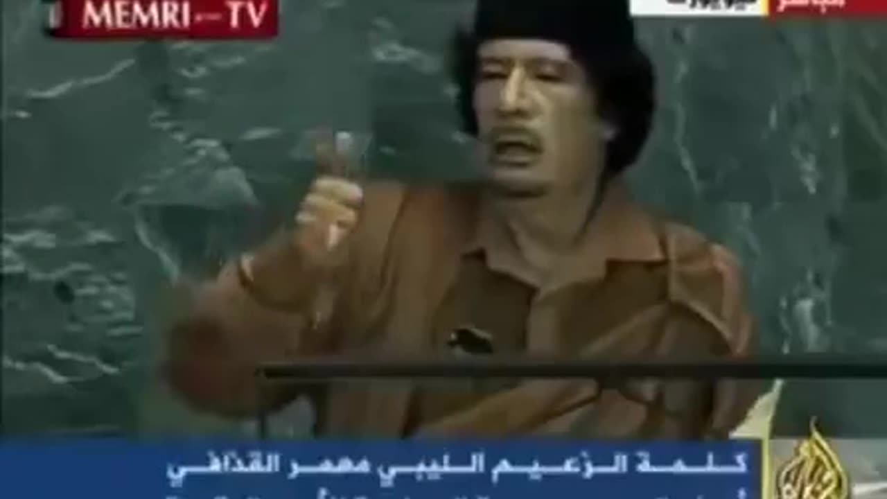 Muammar Gaddafi accused Israel of killing John F Kennedy (Read Description)