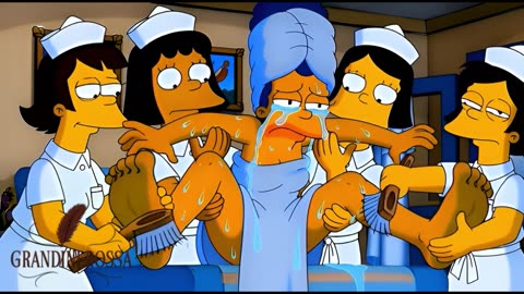 A ticklish massage for Marge