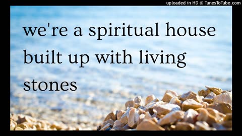 we're a spiritual house built up with living stones